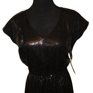 BB Dakota Black Sequin Cocktail Dress Size S, Small NWT's Party Showstopper!